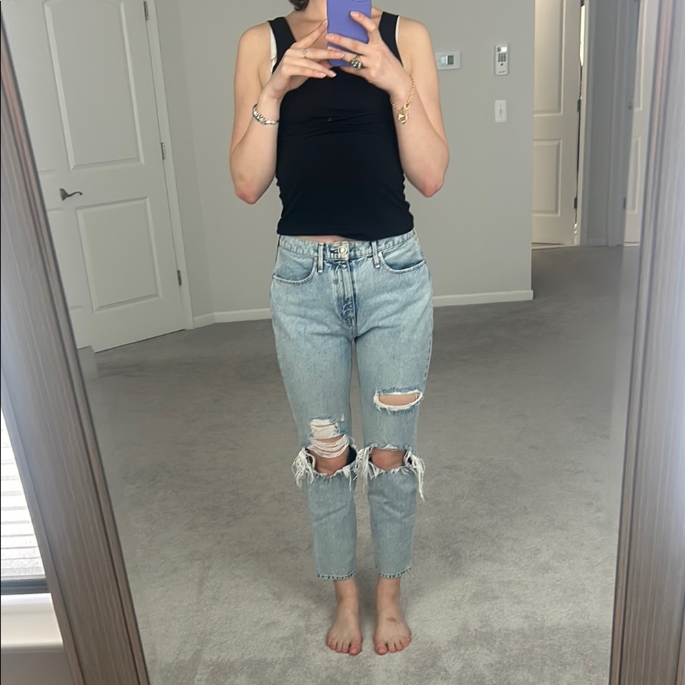 Women's Rag and Bone Light Blue Distressed Jeans | Size 27